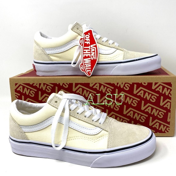 💖MEGA SALE💖VANS Old Skool Classic Suede Canvas White Women’s s VN0A4U3BFRL - Picture 5 of 11
